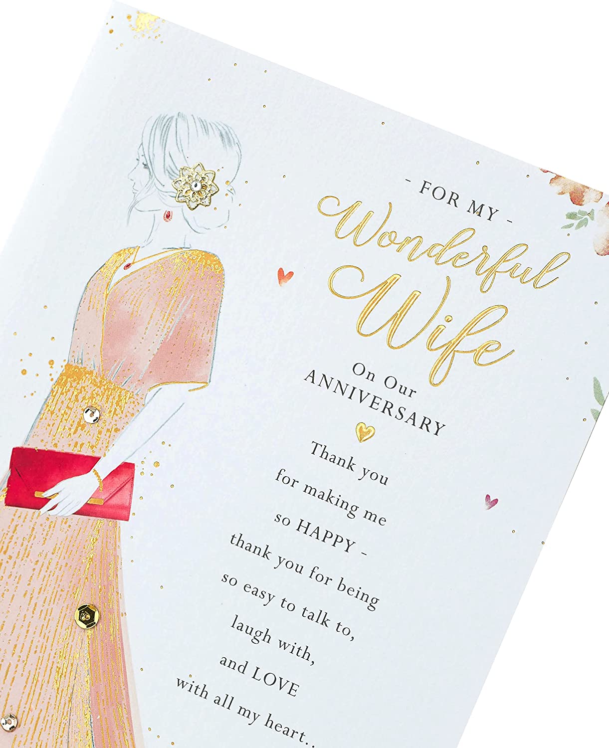 Wife Anniversary Card - Glamorous Love