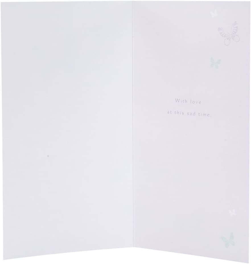 Sympathy Card - The White Butterfly A Message Of Comfort