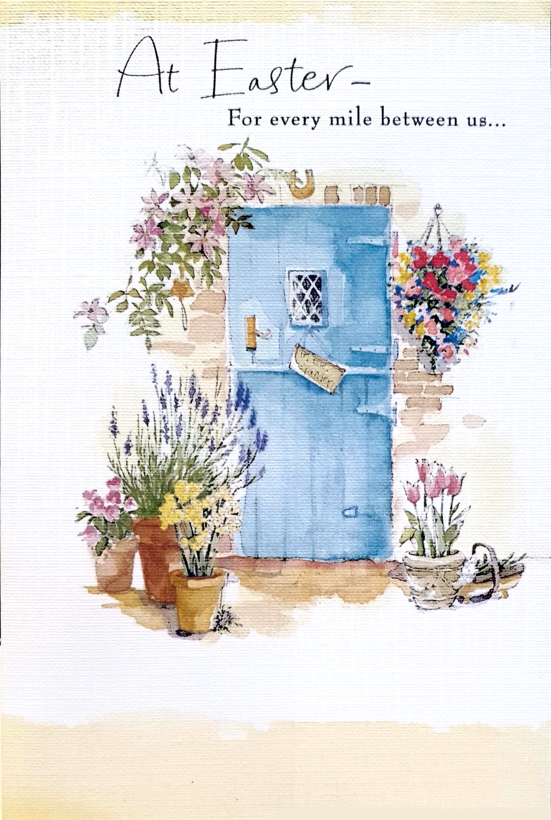 At Easter- For every mile between us...Card