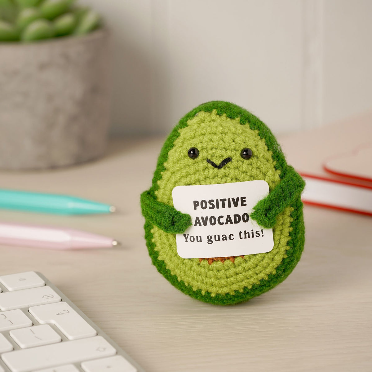 Apples To Pears Positivity Crochet Set - Avocado