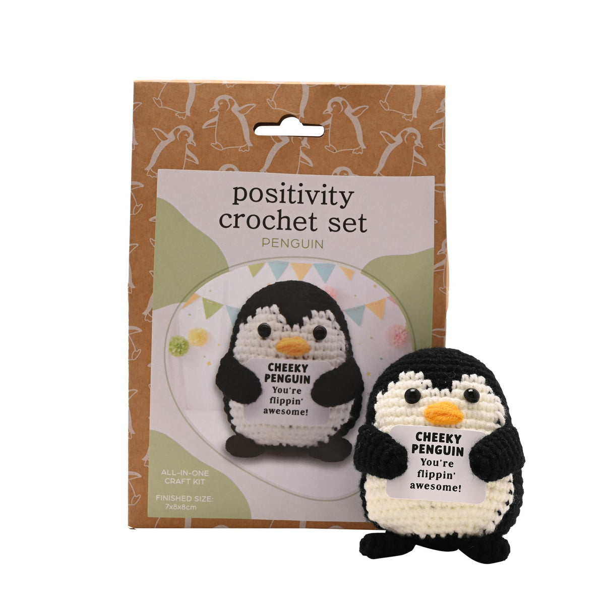 Apples To Pears Positivity Crochet Set - Penguin