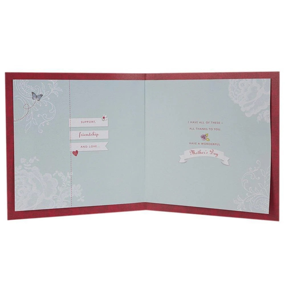 Hallmark Mother's Day Card 'Mum Contemporary Button' Large Square