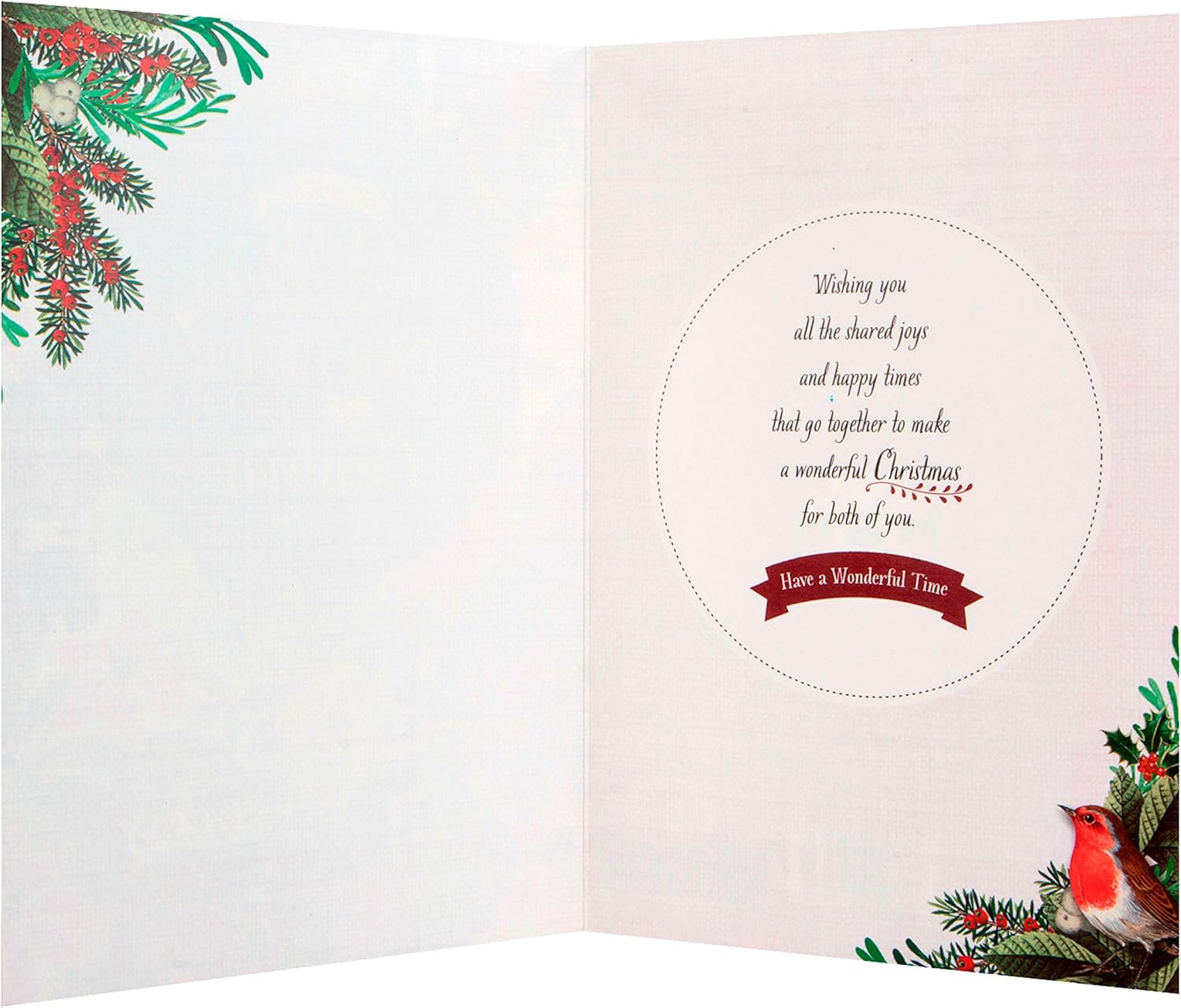 To Dad & Partner Christmas Card - Hallmark
