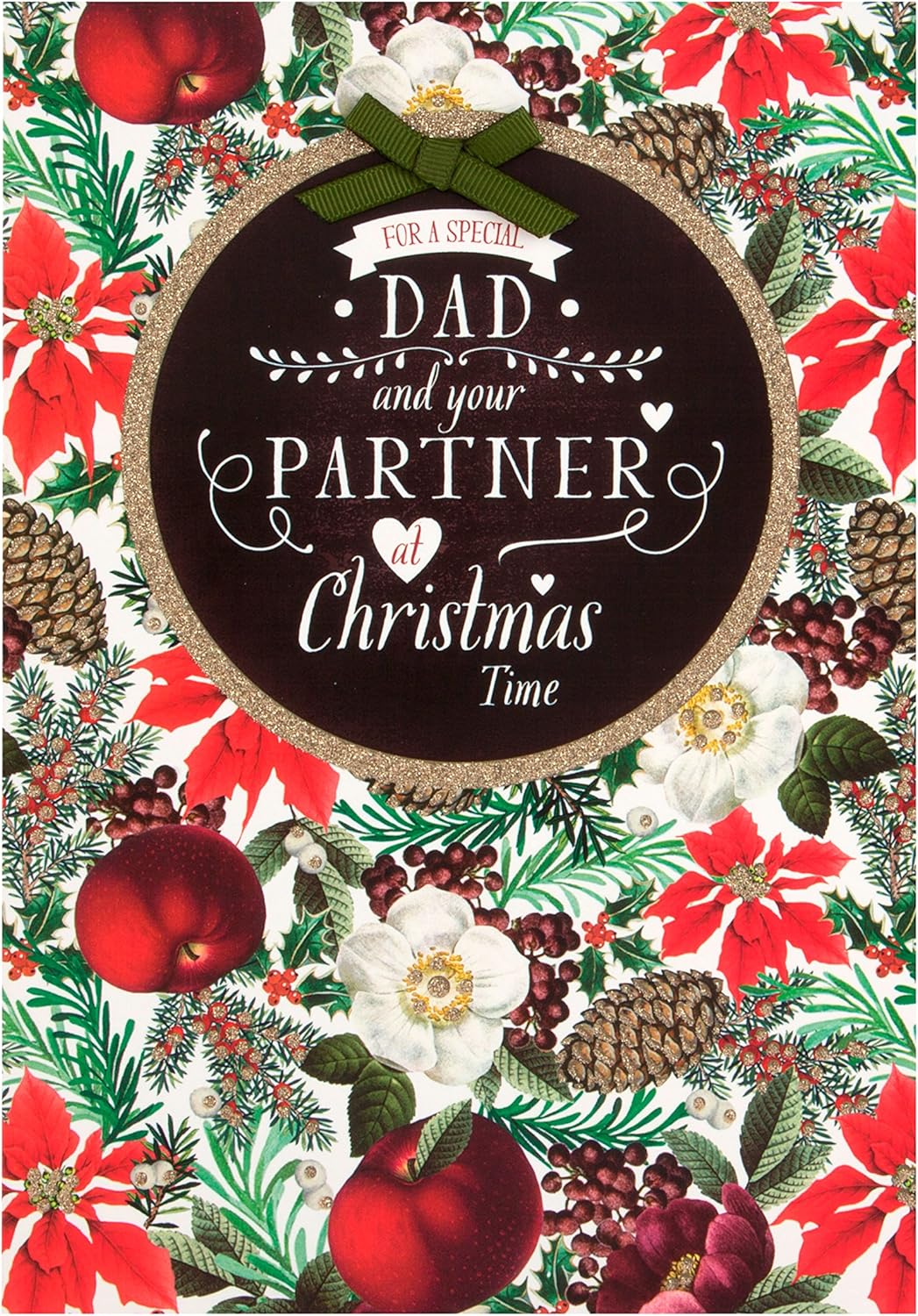 To Dad & Partner Christmas Card - Hallmark