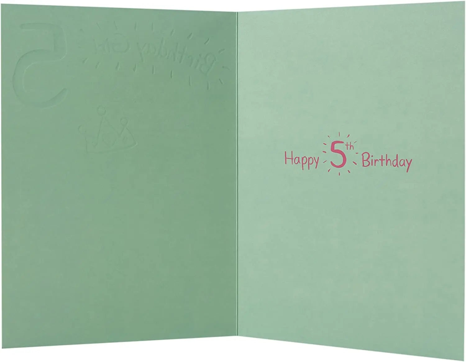 5th Birthday Card - Princess Kitten