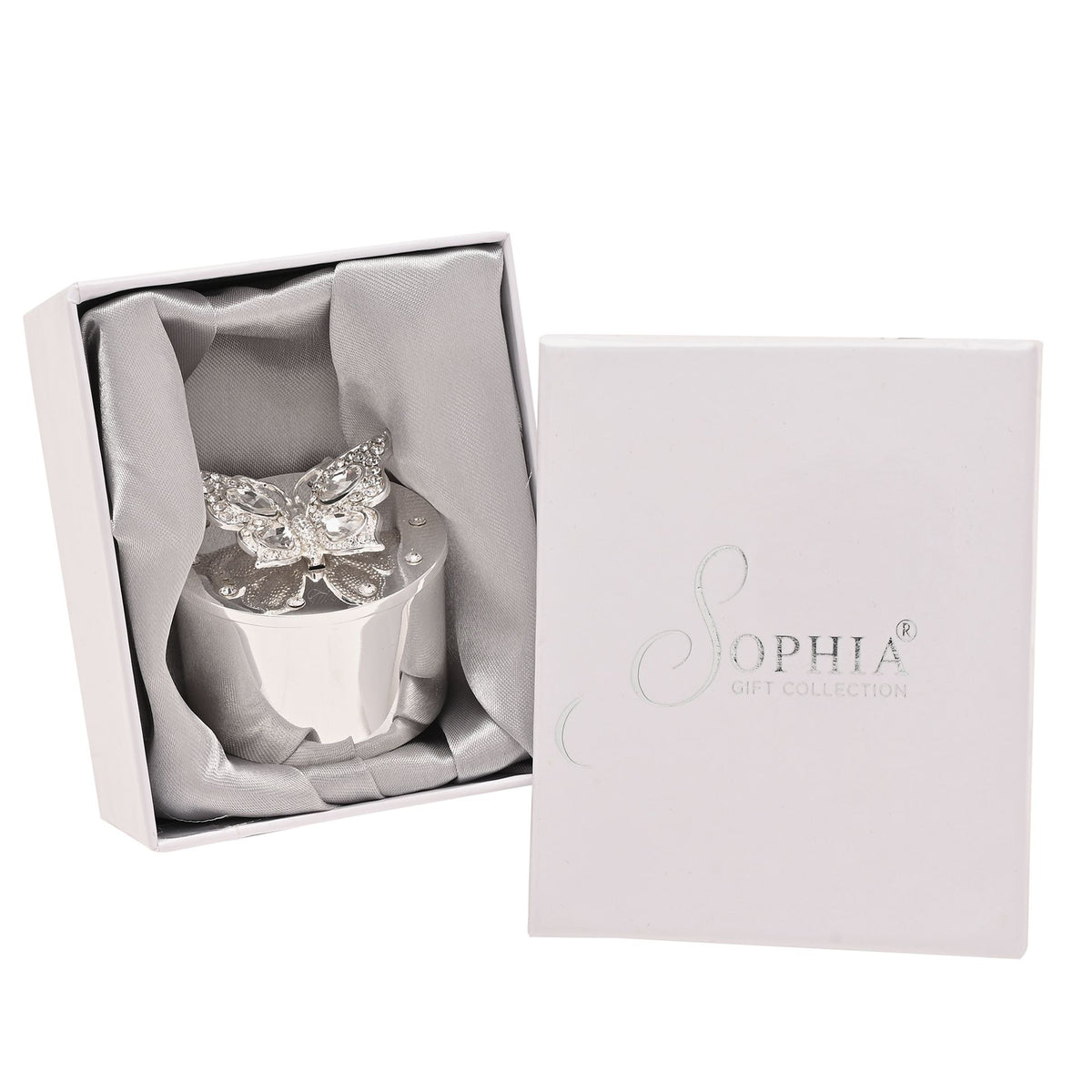 Sophia 2 Inch Trinket box with Butterfly