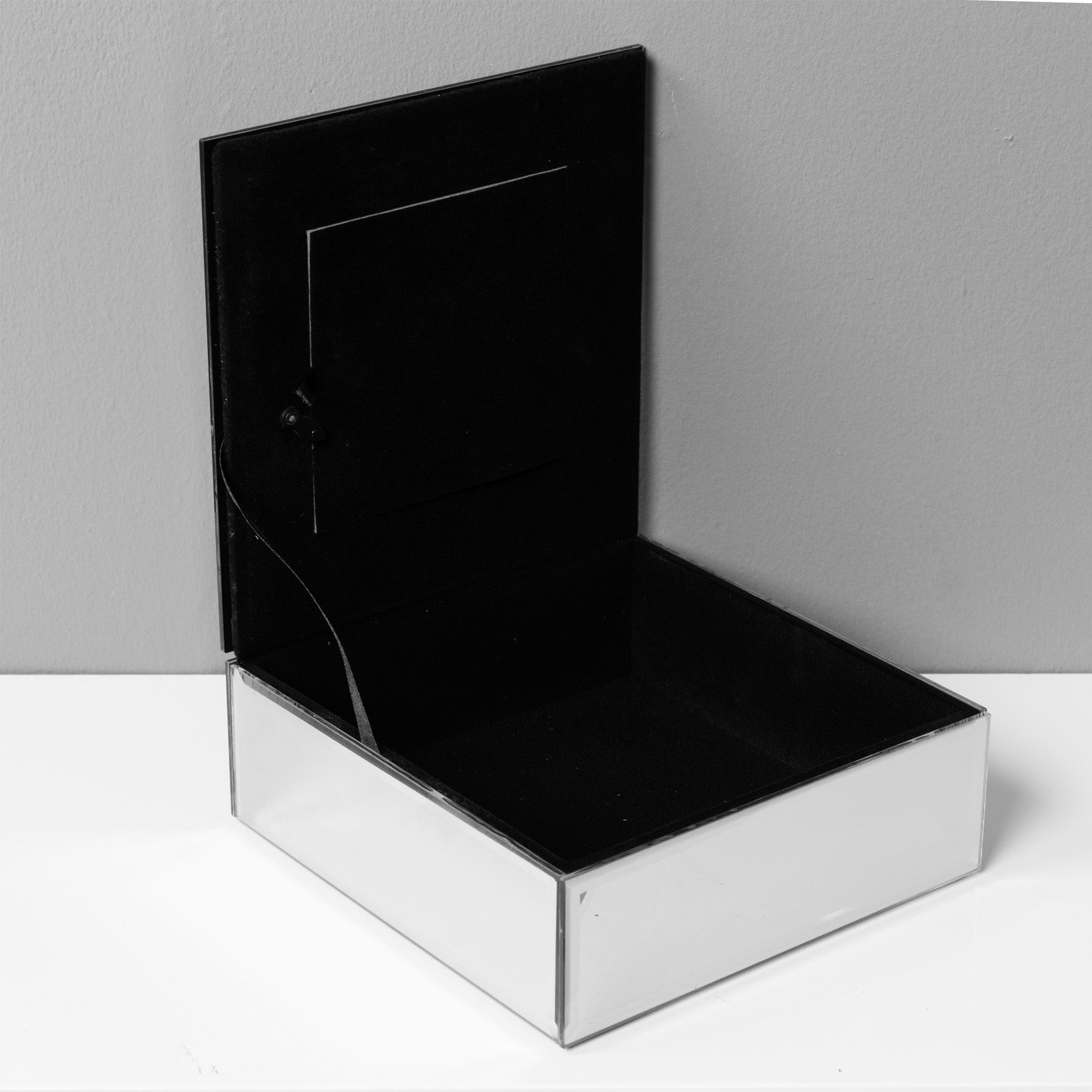 80th Birthday Gift Trinket Box - Gold Glitter - 4" x 4" Photo Aperture