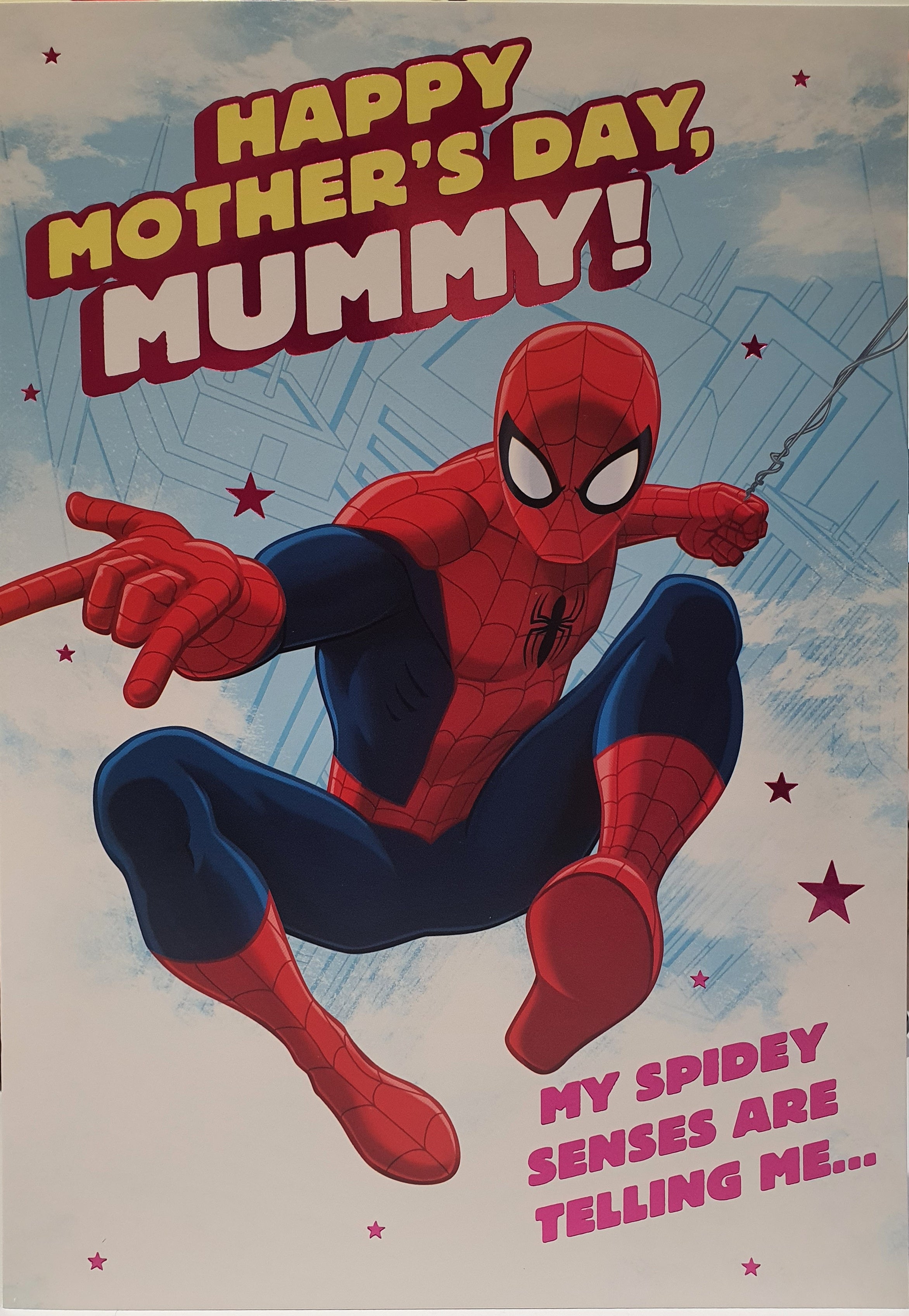 Mummy Spiderman Mother's Day Card