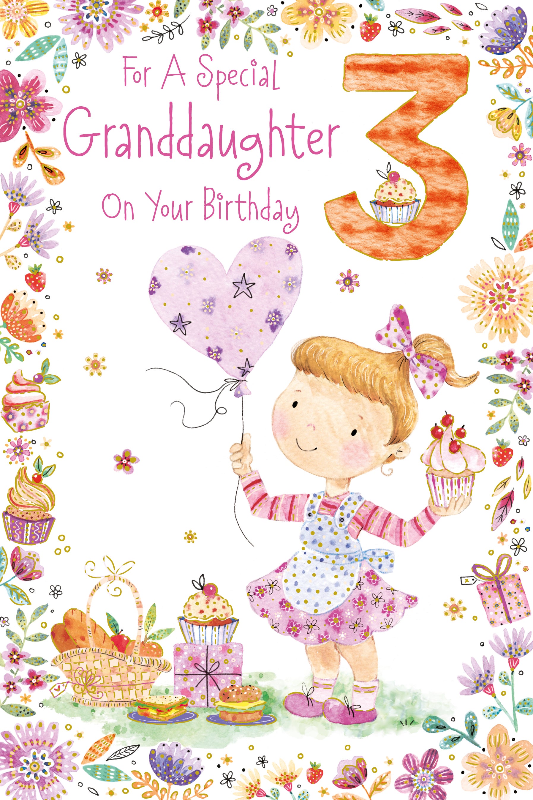 For A Special Granddaughter 3rd On Your Birthday Card