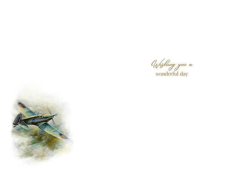 Birthday Card - Spitfire in Combat