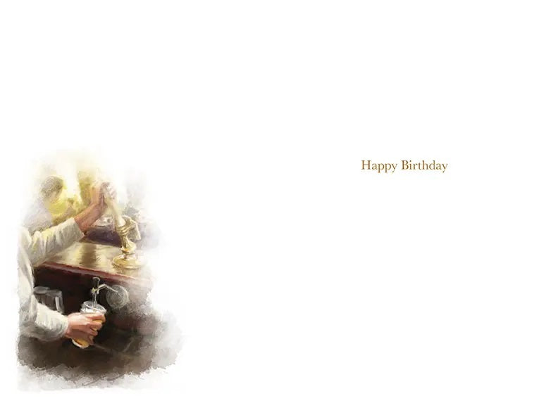 Birthday Card - Birthday Drink At The Pub