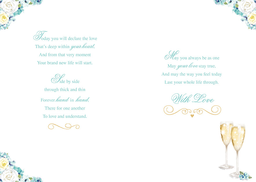 To A Special Grandson and Your Wife Wedding Day Card
