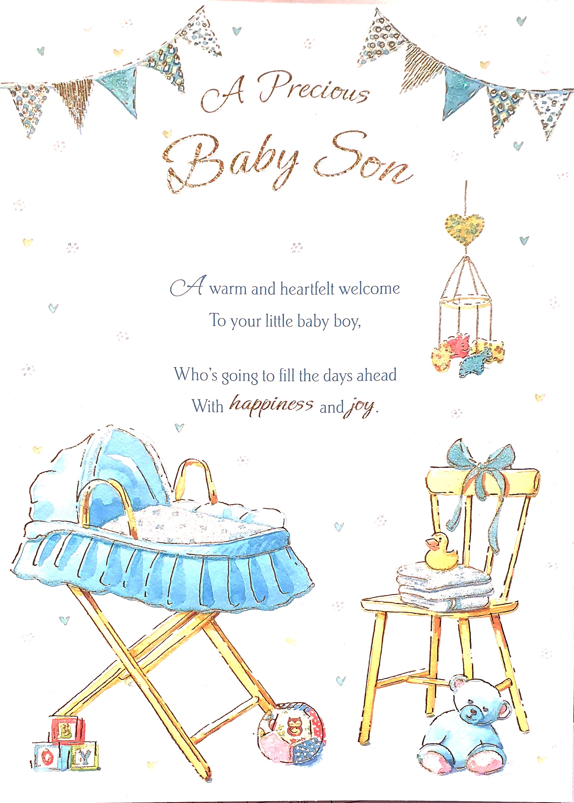 A Precious Baby Son Card