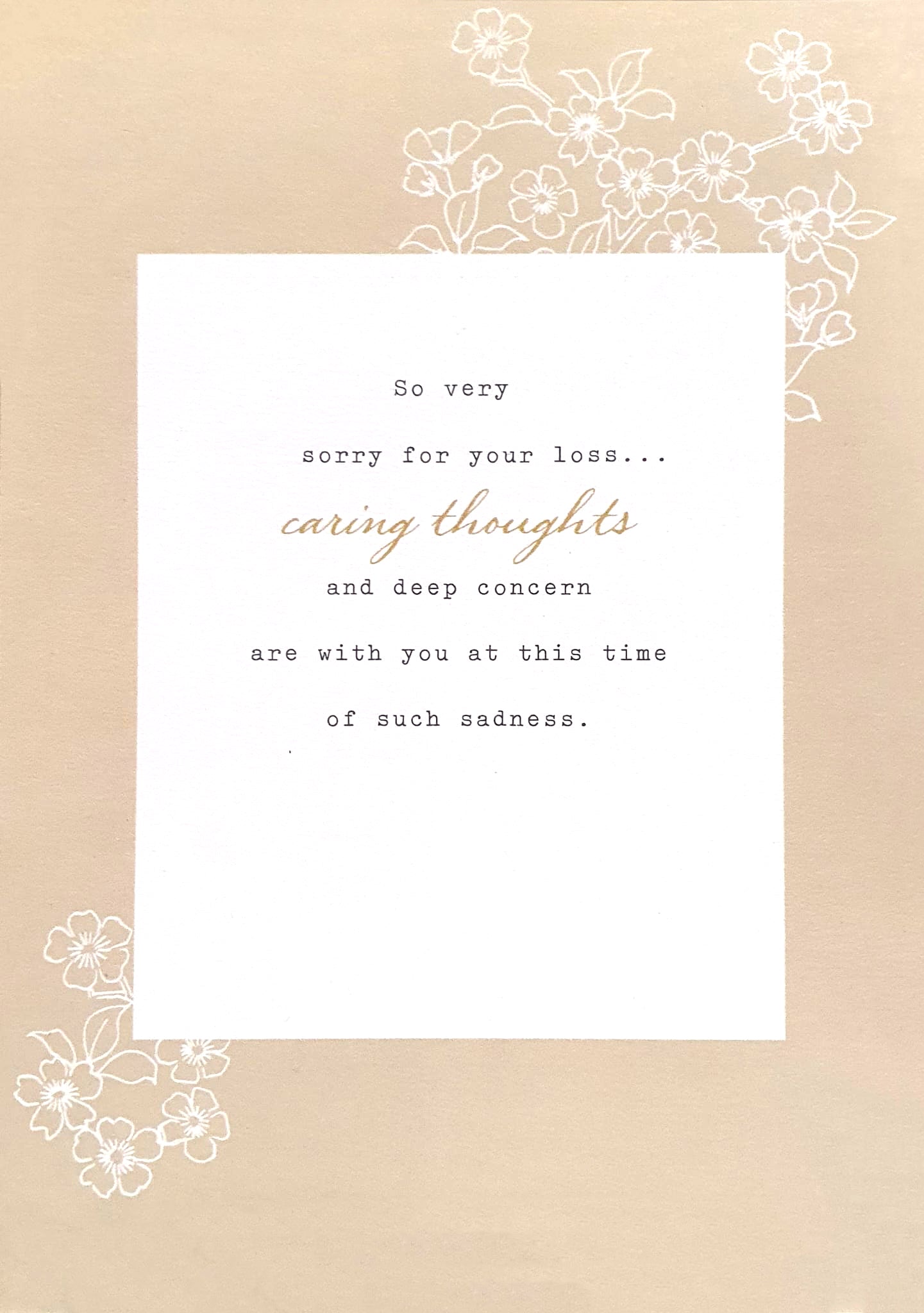 Sympathy Card - In The Loss Of Your Wife