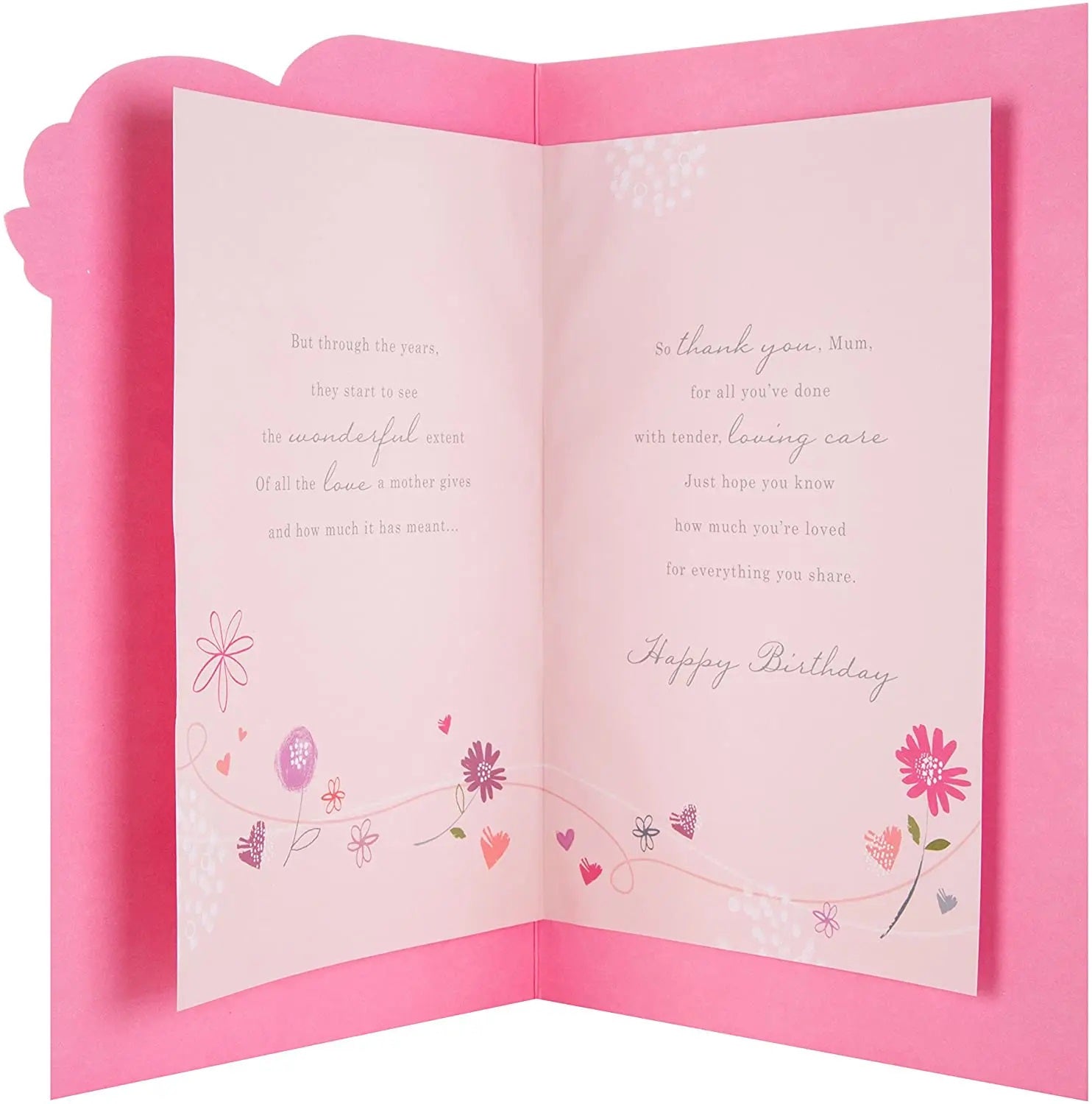 Mum Birthday Card - Realisation of Mum's Sacrifices and Love
