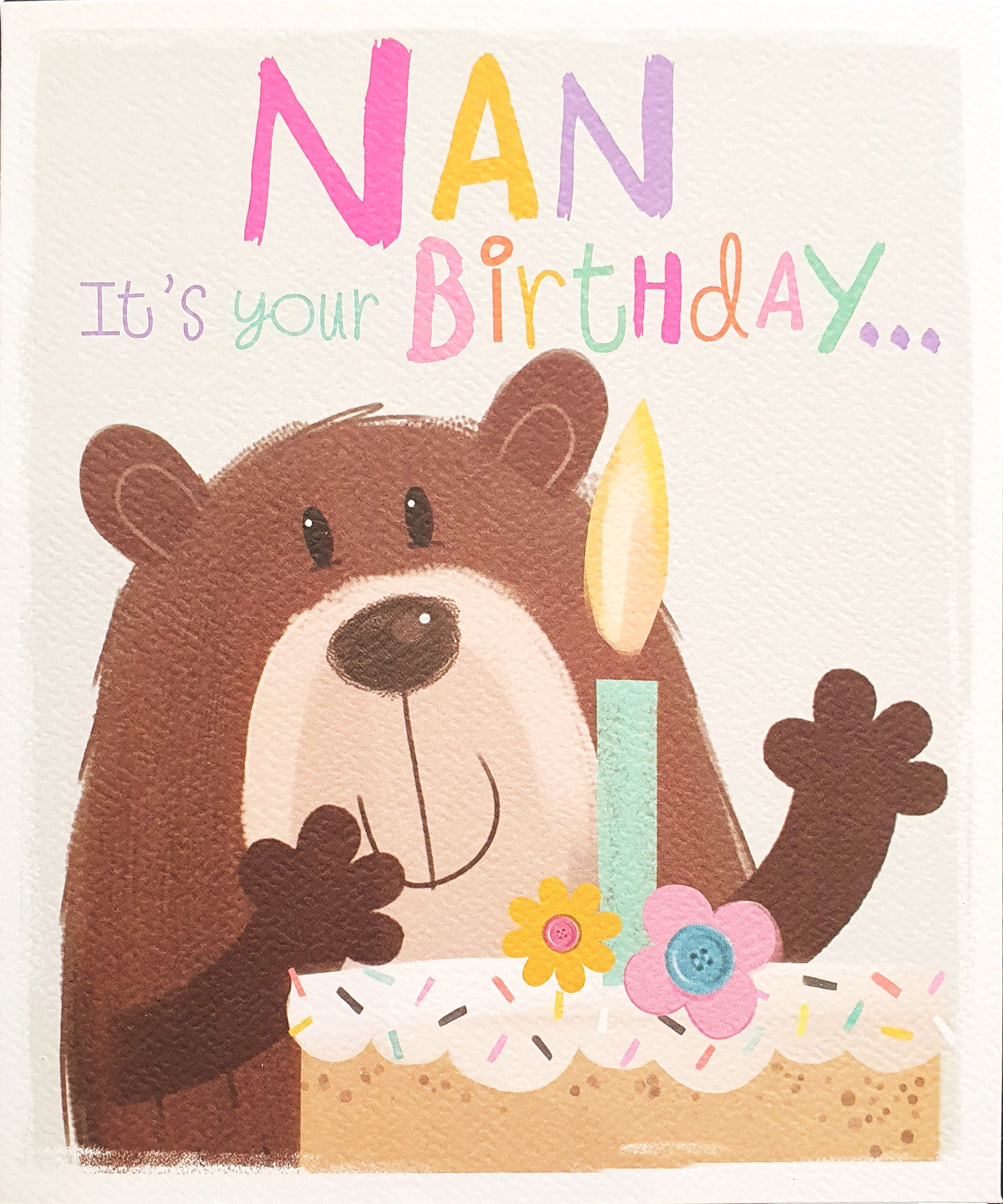 Nan Birthday Card - Gus Says