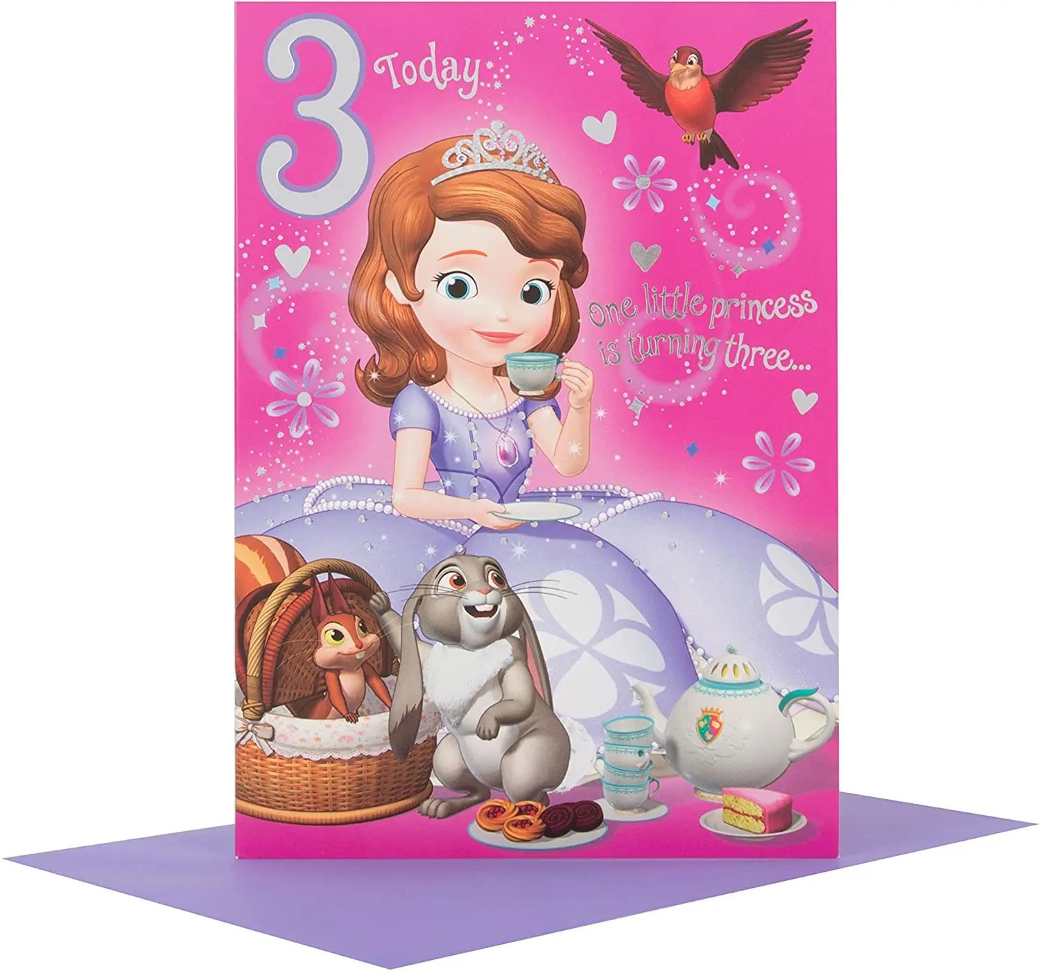 3rd Birthday Card - Sofia and Friends