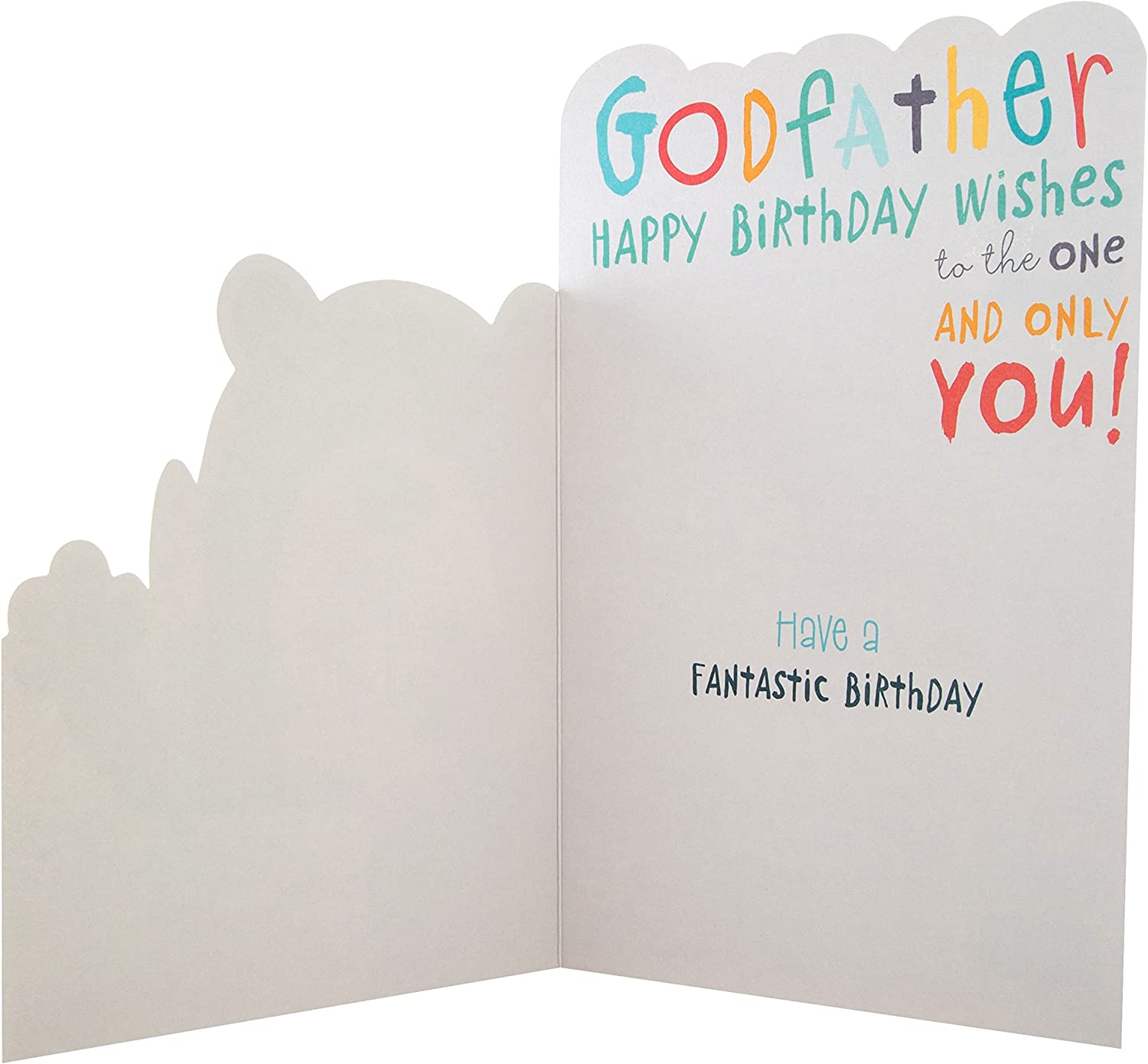 Godfather Birthday Card - A Cake Wth Gus