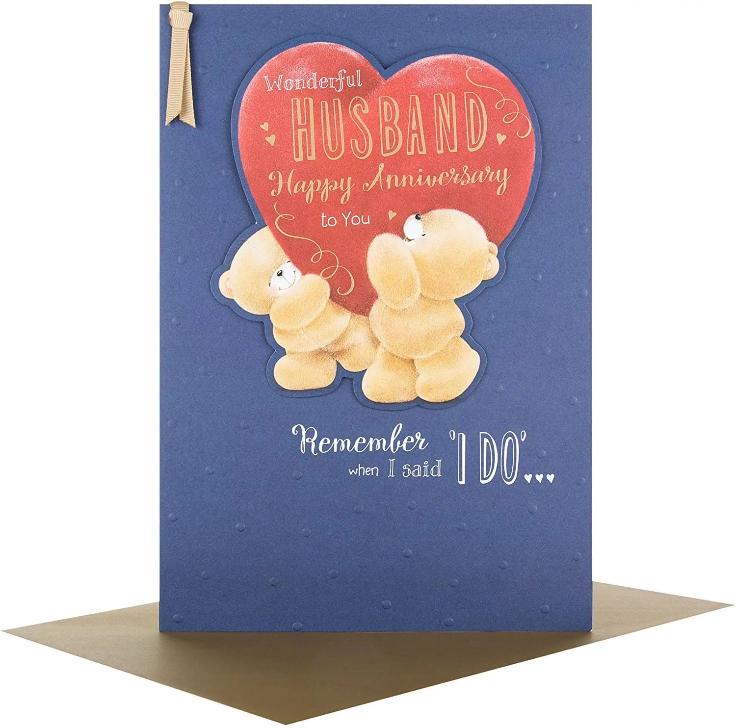 Husband Anniversary Card - Forever Friends - When I Said "I DO"