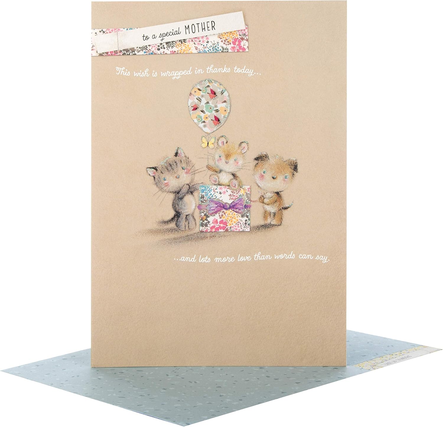 Hallmark Mother's Day Card 'Wrapped In Thanks' - Medium