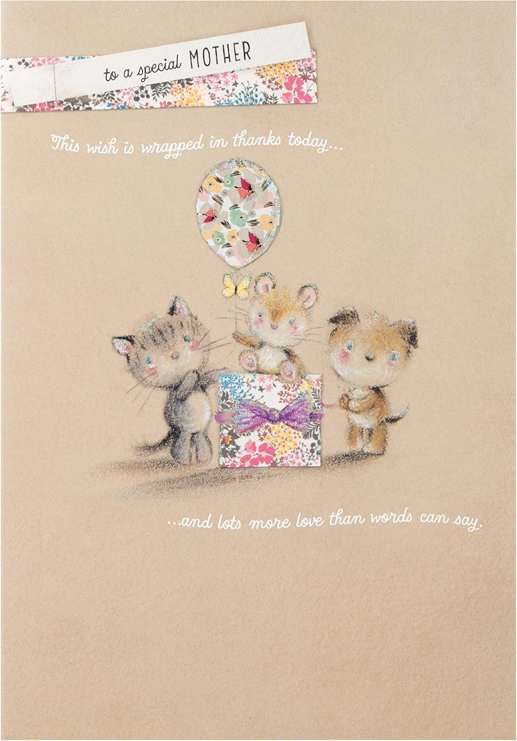 Hallmark Mother's Day Card 'Wrapped In Thanks' - Medium