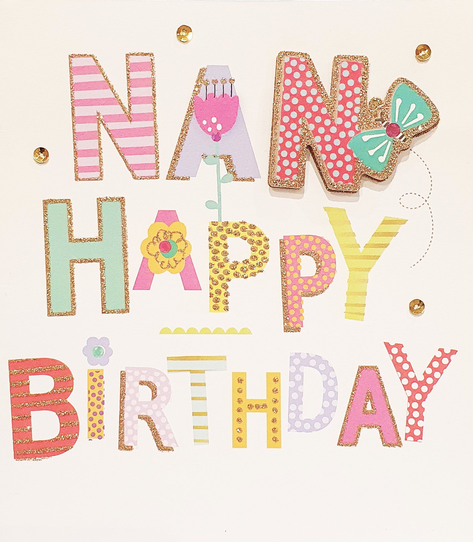 Nan Birthday Card - Espresso