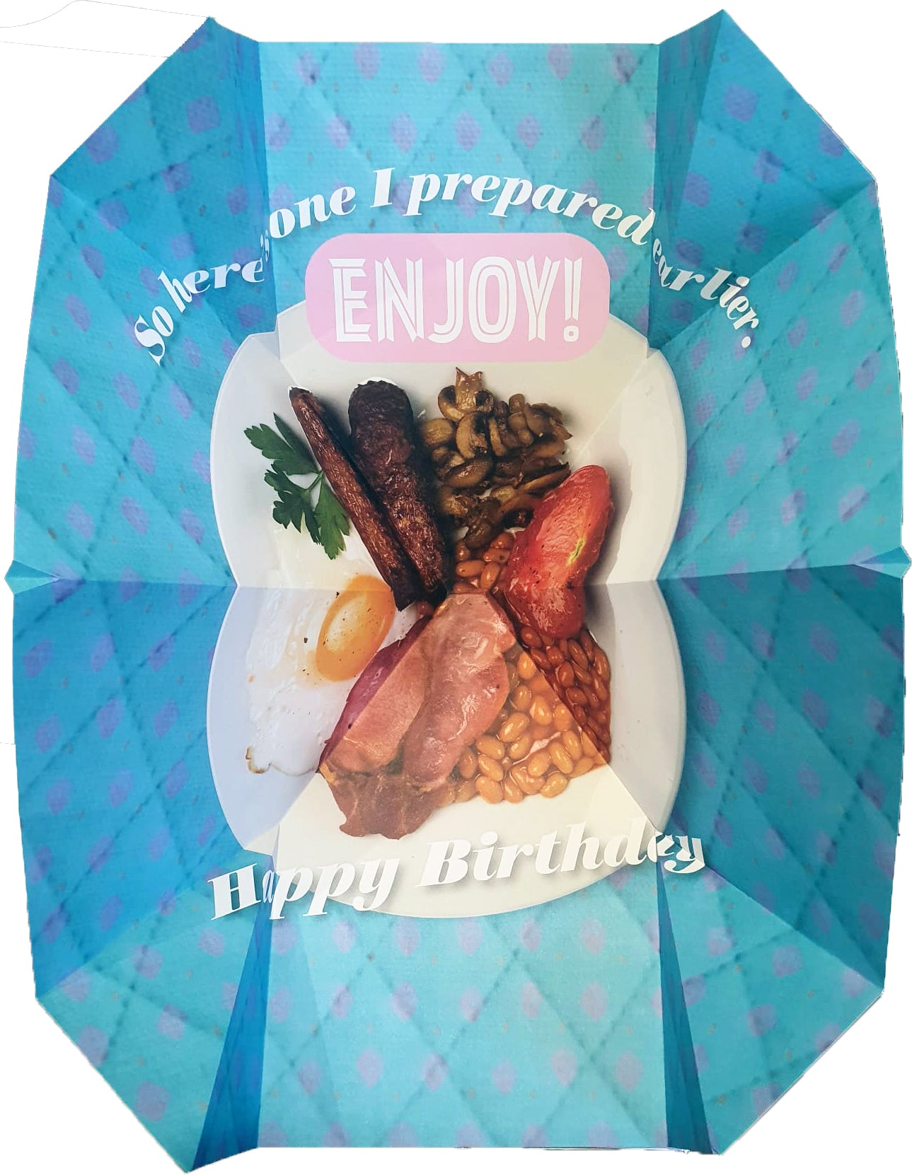 Wife Birthday Card - Pop-Up Gourmet Breakfast