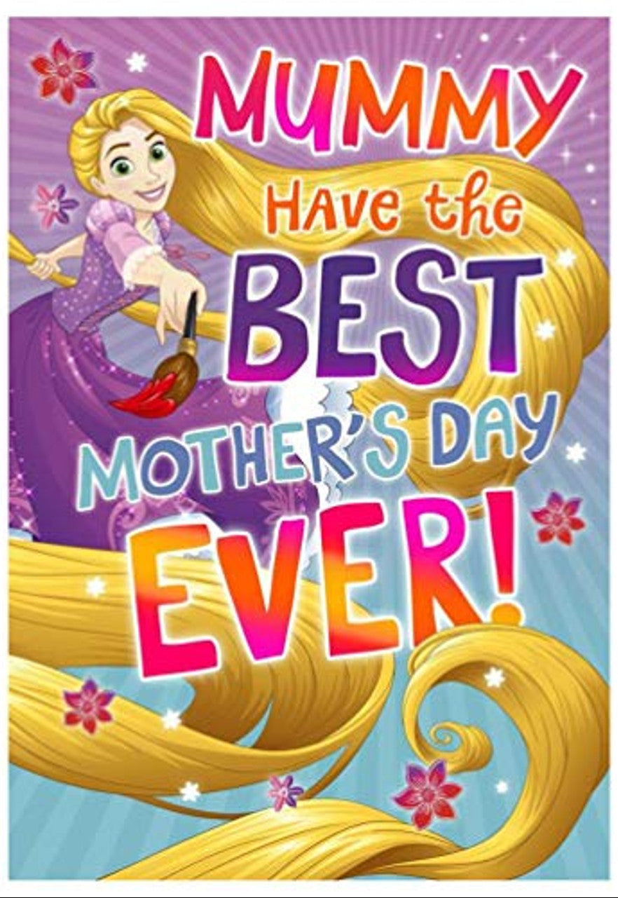 Disney Princess 3D Mummy Rapunzel Mother's Day Card