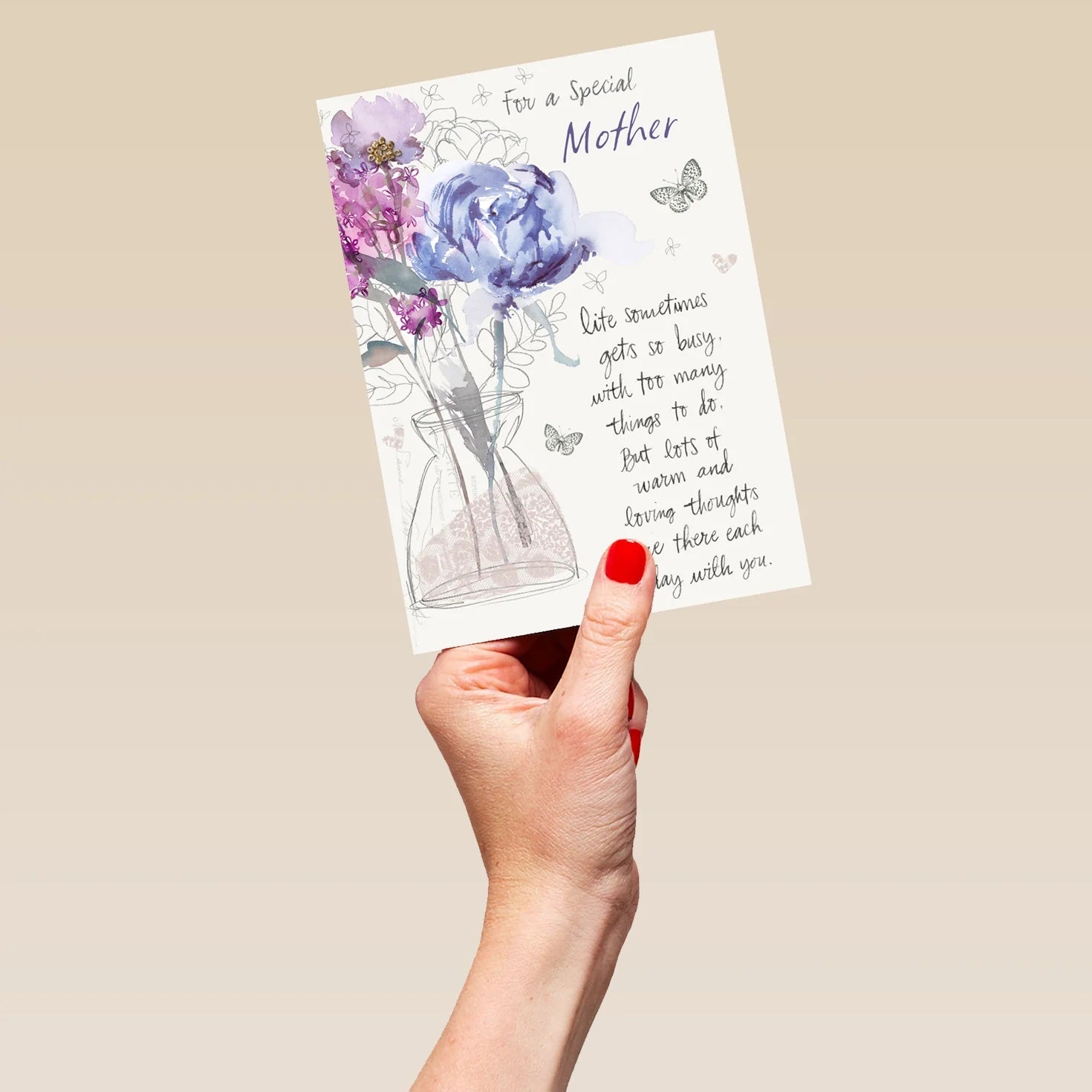 Flower Vase Mother's Day Card For Mother