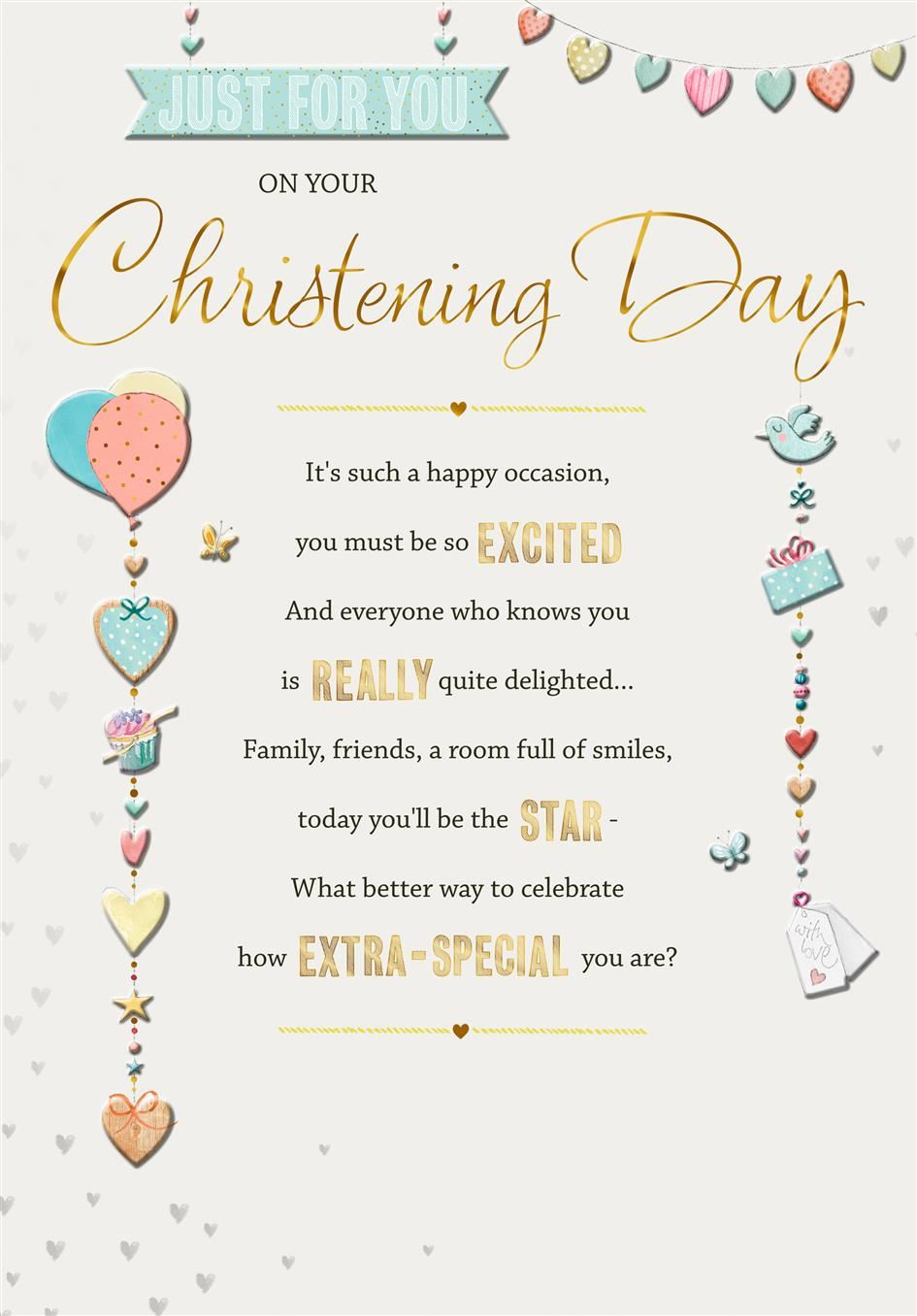 Christening Card - The Star Extra Special You