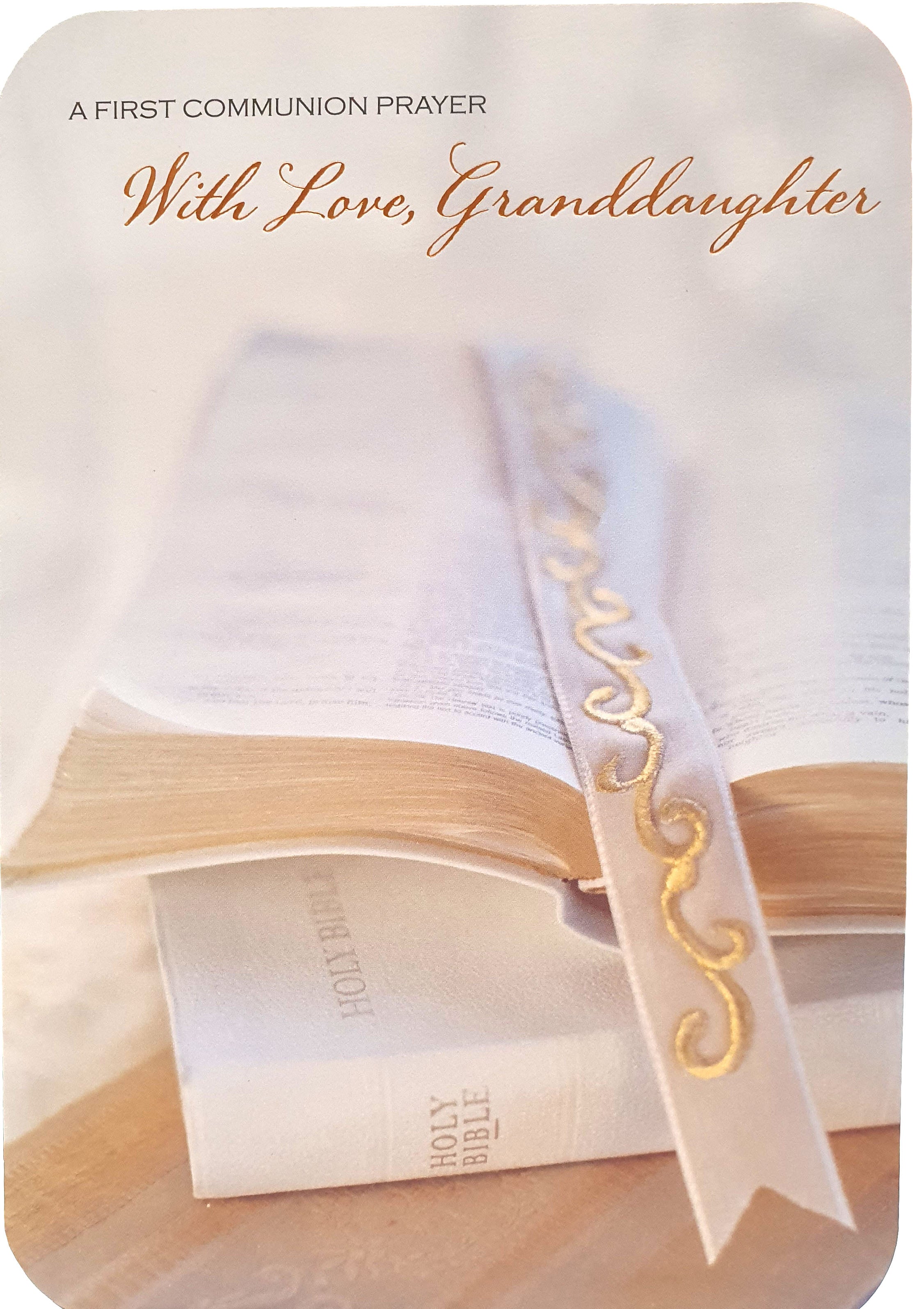 First Holy Communion Card Granddaughter - Medium
