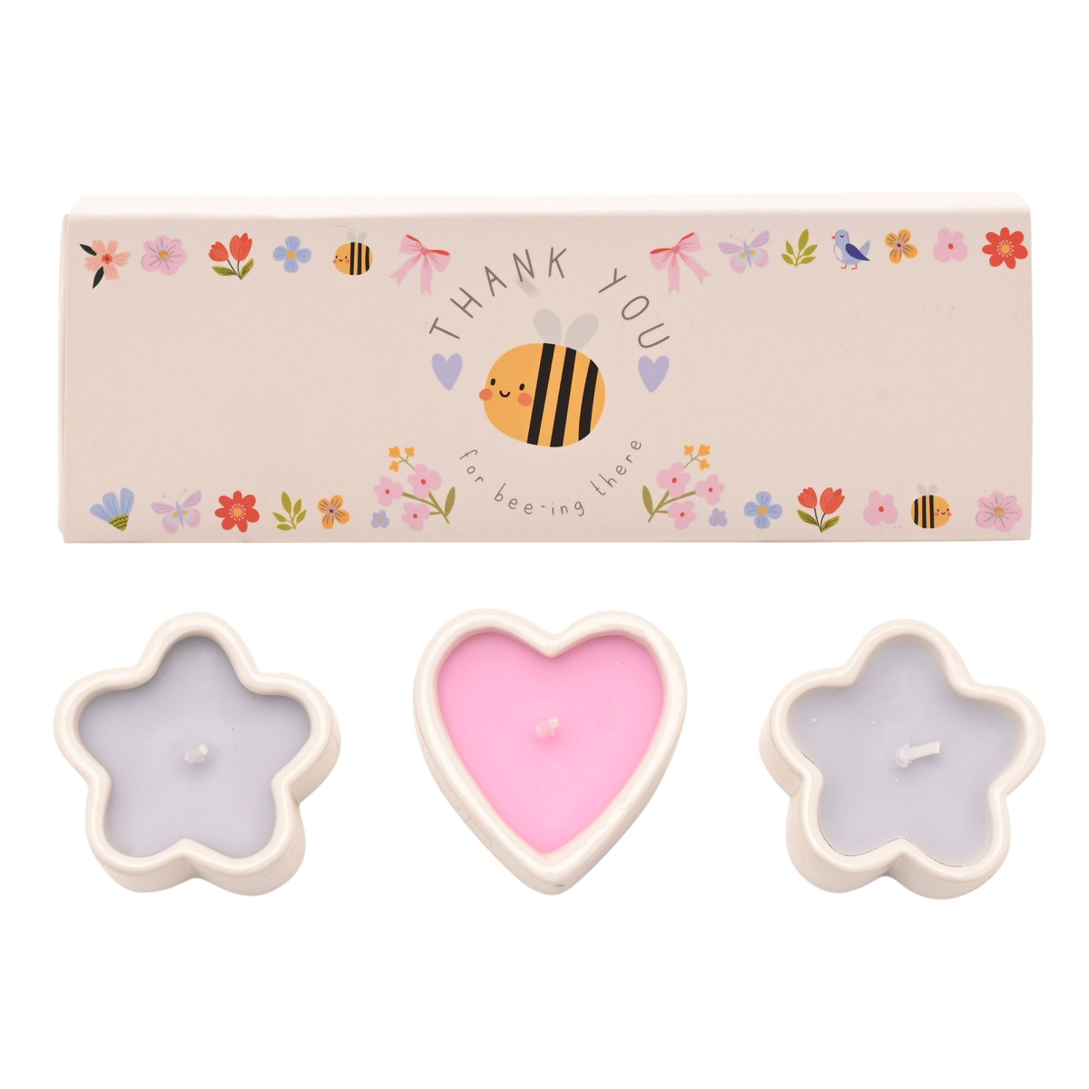 Love Life Set Of 3 Mini Candles - Thank You