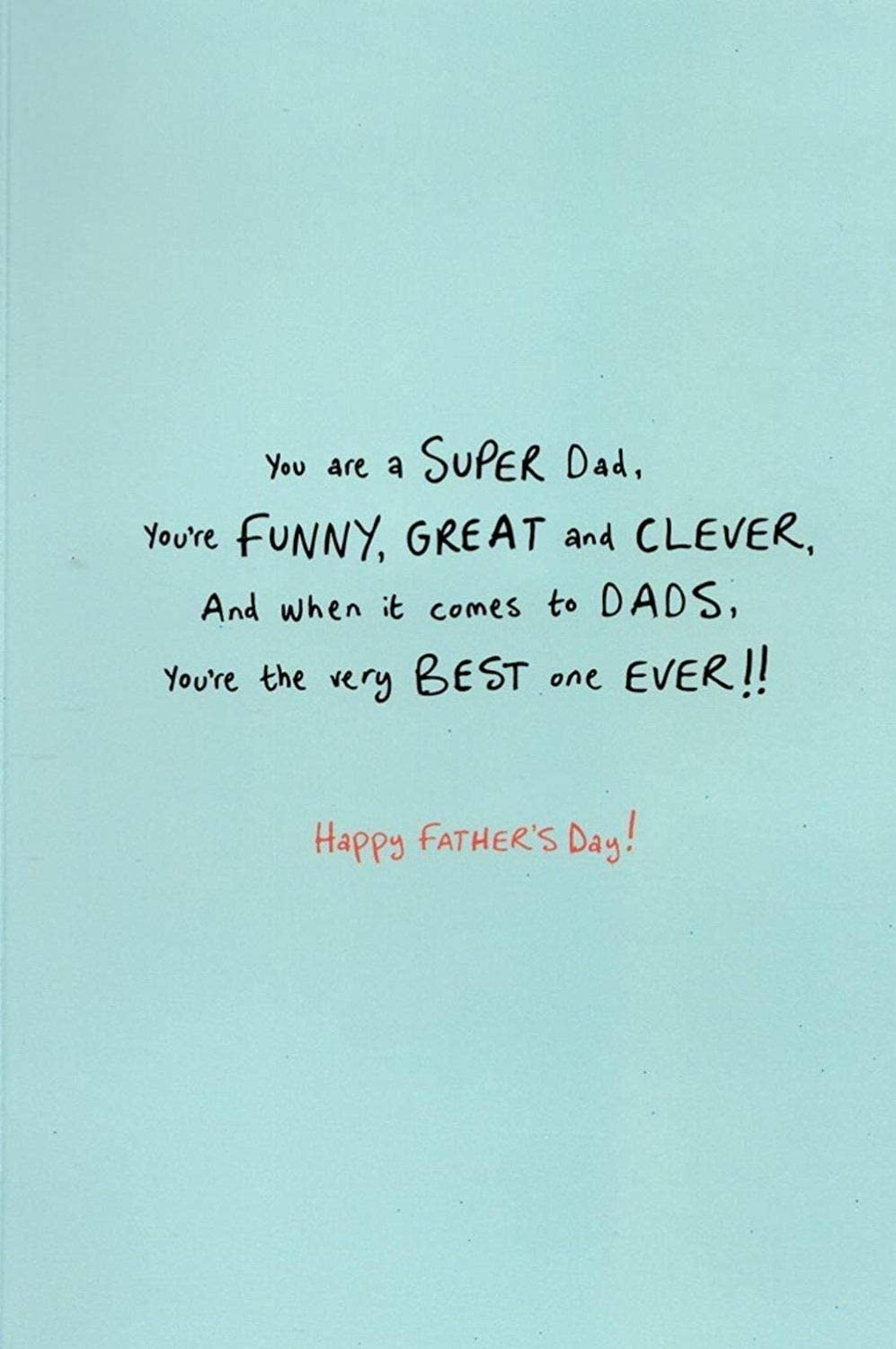 Dad Birthday Card - The Devil Of Love, Peace And Life