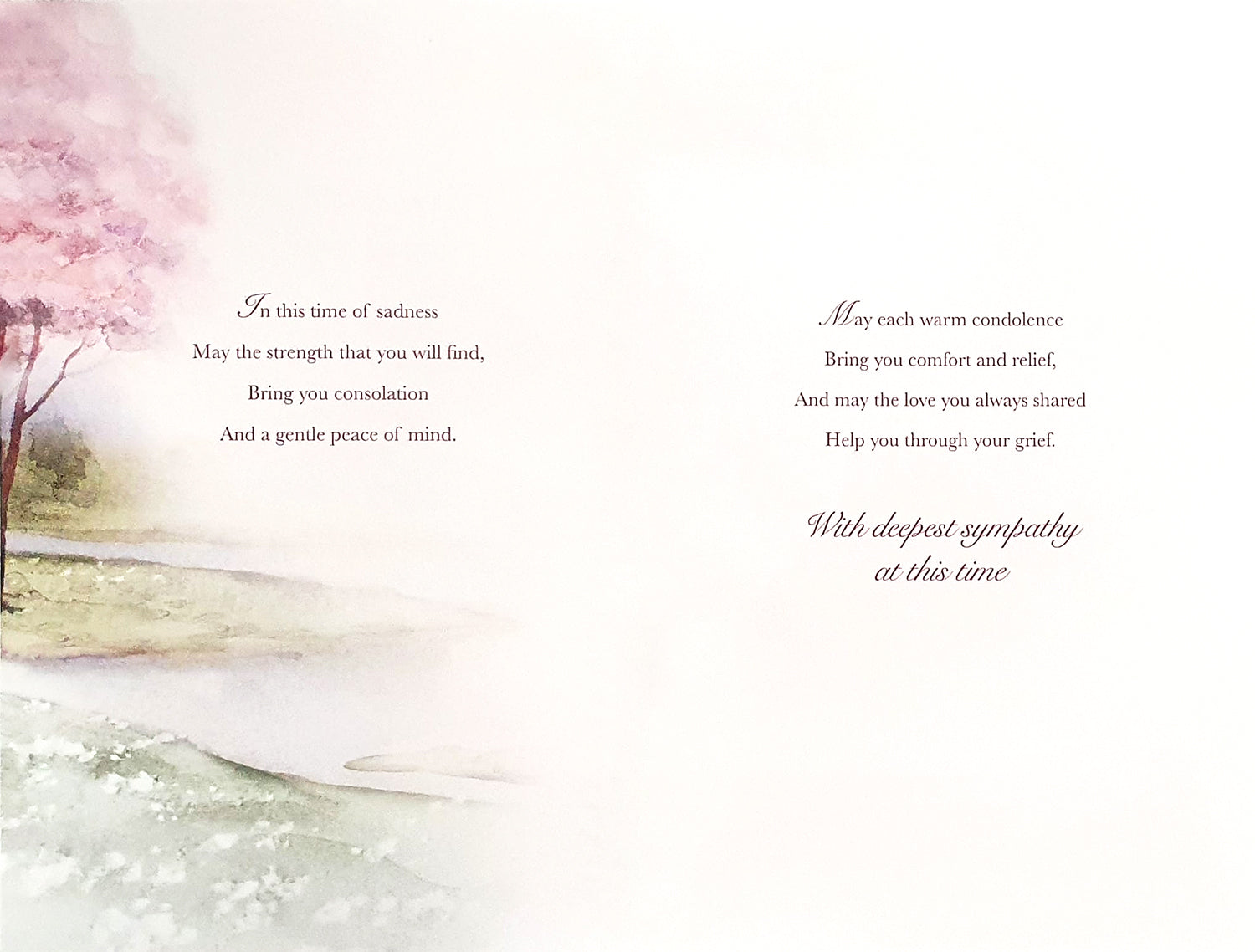 The Tree Of Remembrance Sympathy Card
