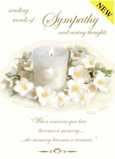 Sympathy Card - Sending Words of Sympathy and carring Thoughts