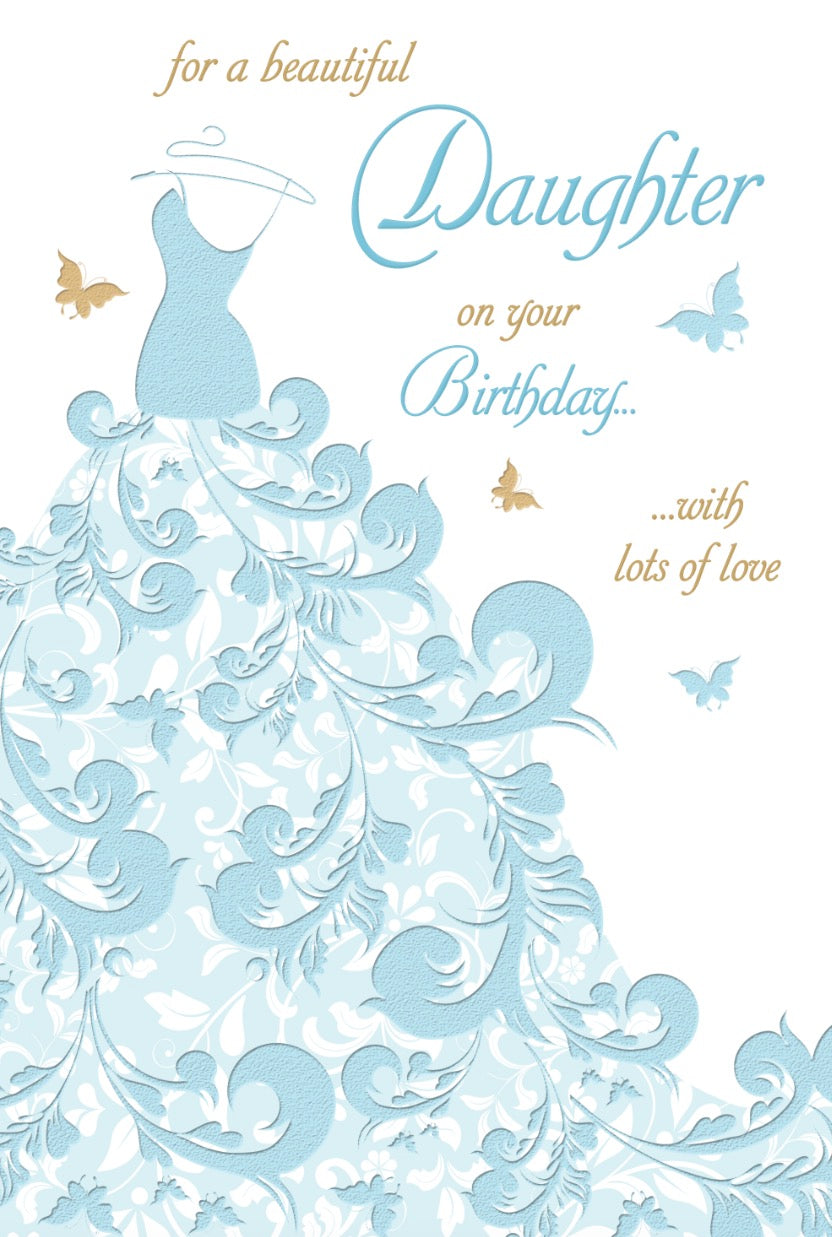 Daughter Birthday Card - Dressed Elegant