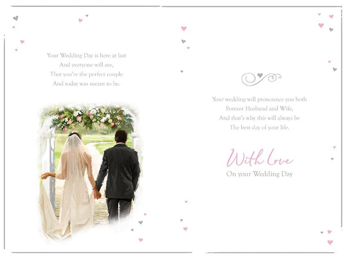 To The Bride & Groom On Your Wedding Day Card
