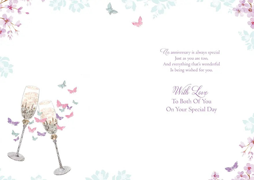 General Wedding Anniversary Card - A Champagne Toast