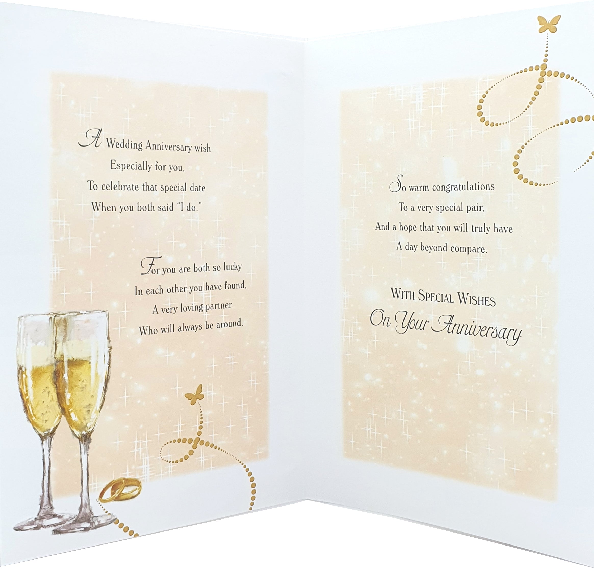 Wonderful Son and Daughter-In-Law Wedding Anniversay Card