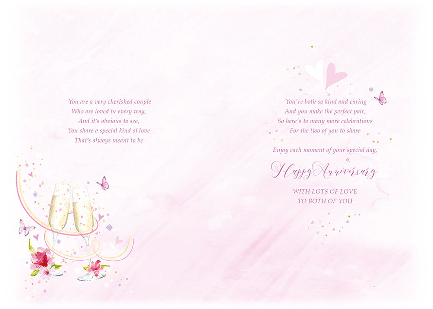 Wonderful Daughter and Son-In-Law on Your Anniversary Card