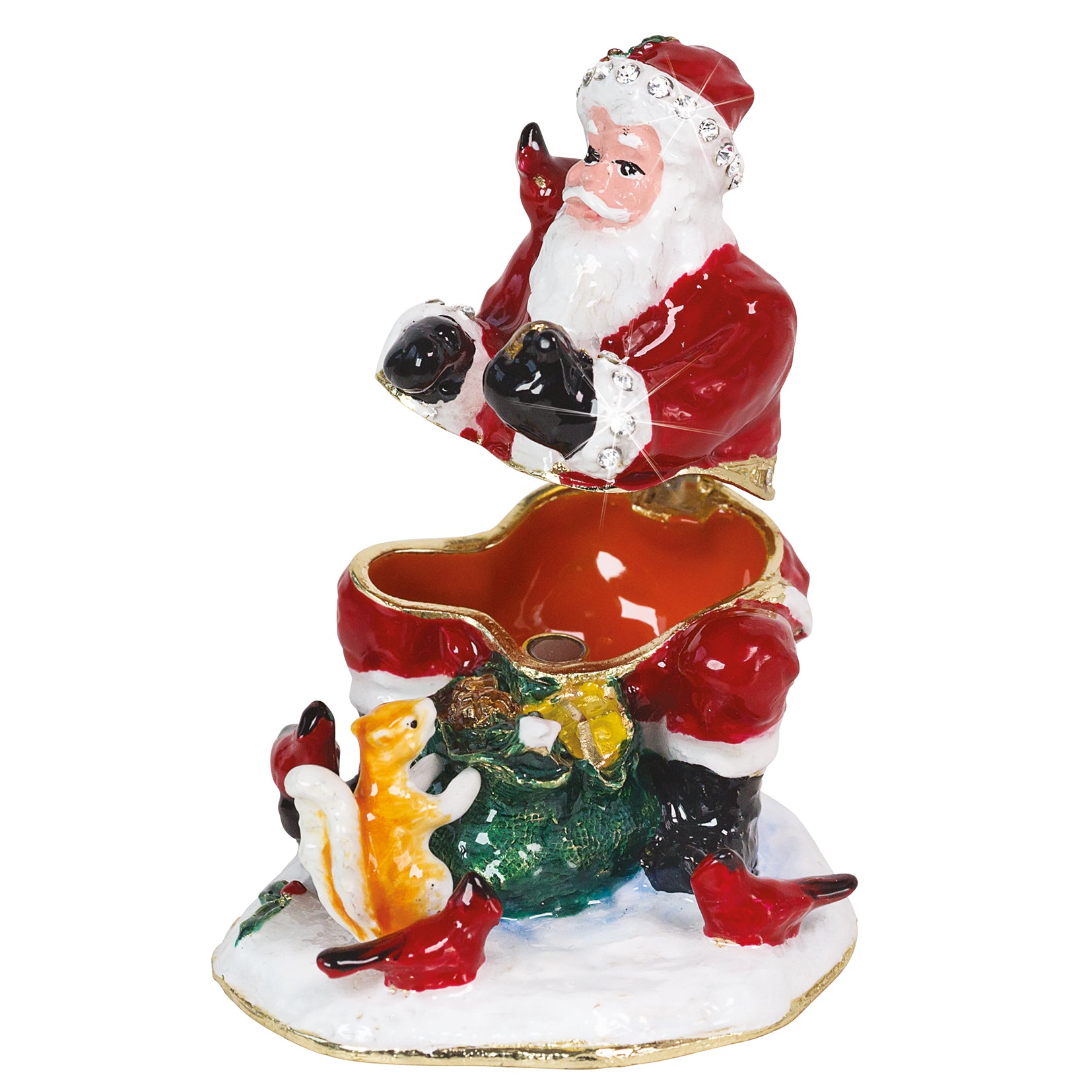 Craycombe Trinkets Santa with Squirrel
