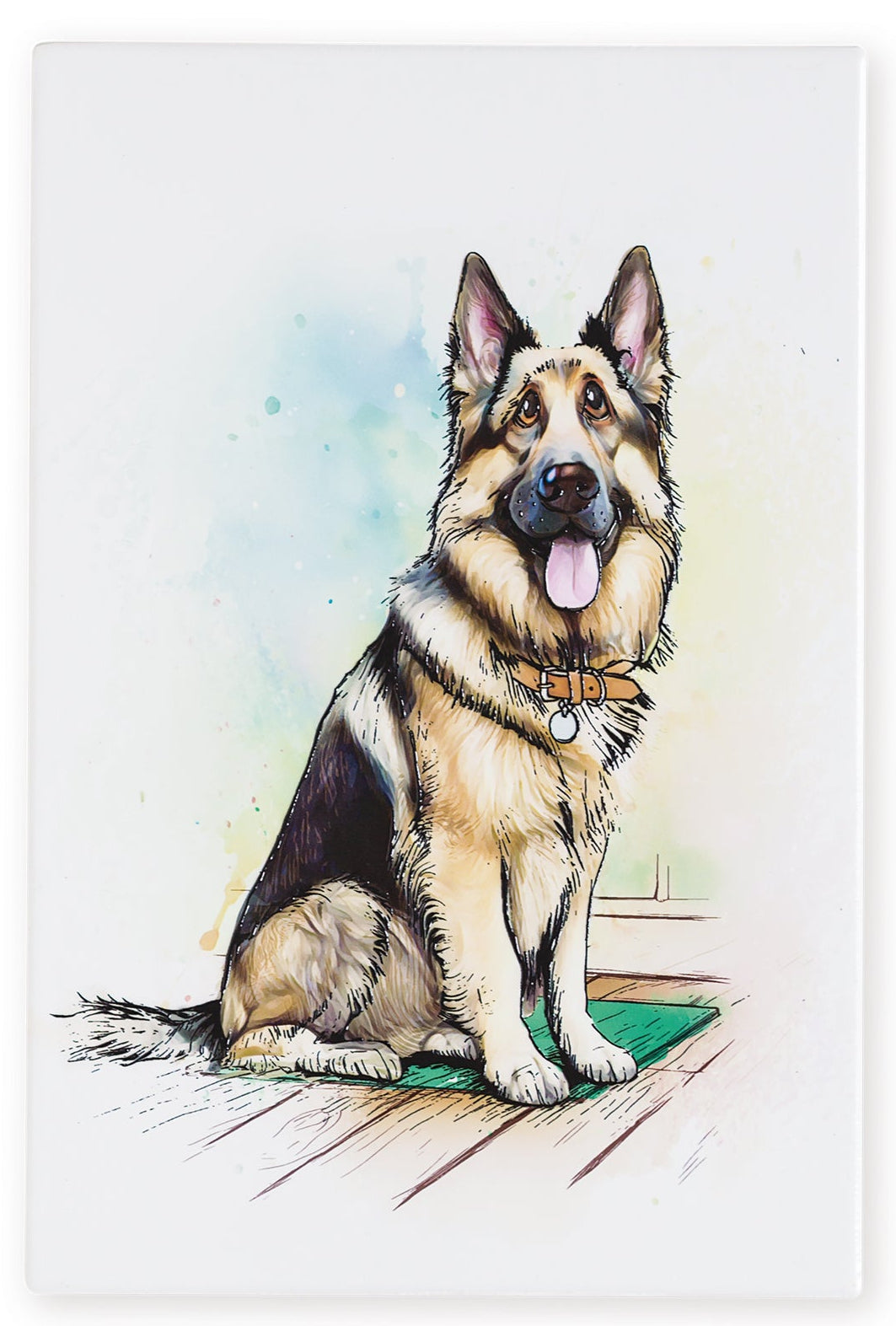 Art of Arora German Shepherd – Ceramistone Tile