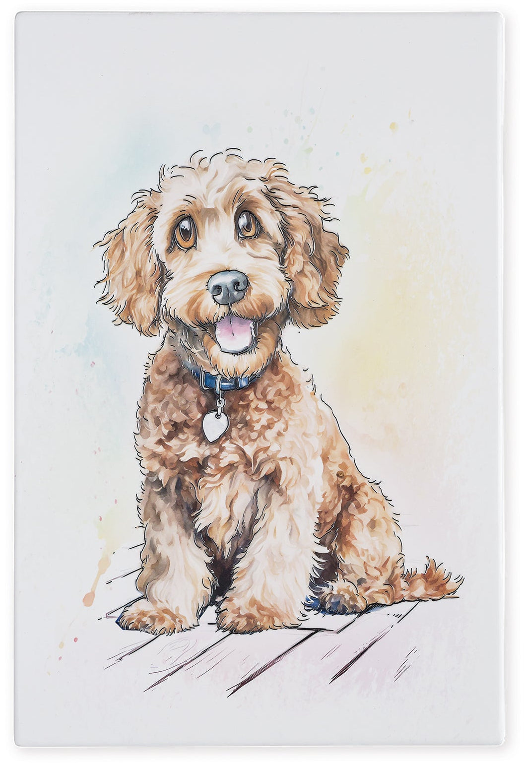 Art of Arora Poodle Cross – Ceramistone Tile