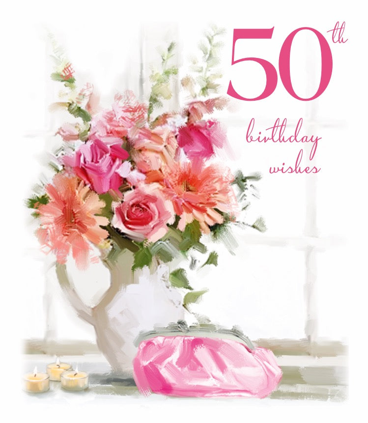 50th Birthday Wishes Card