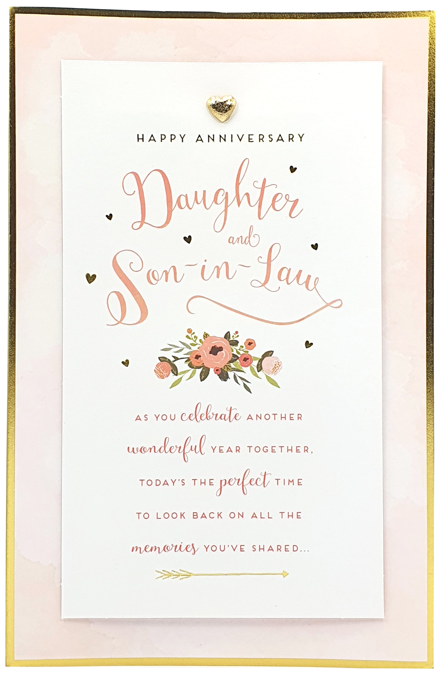Happy Wedding Anniversary Daughter and Son-in-Law Card