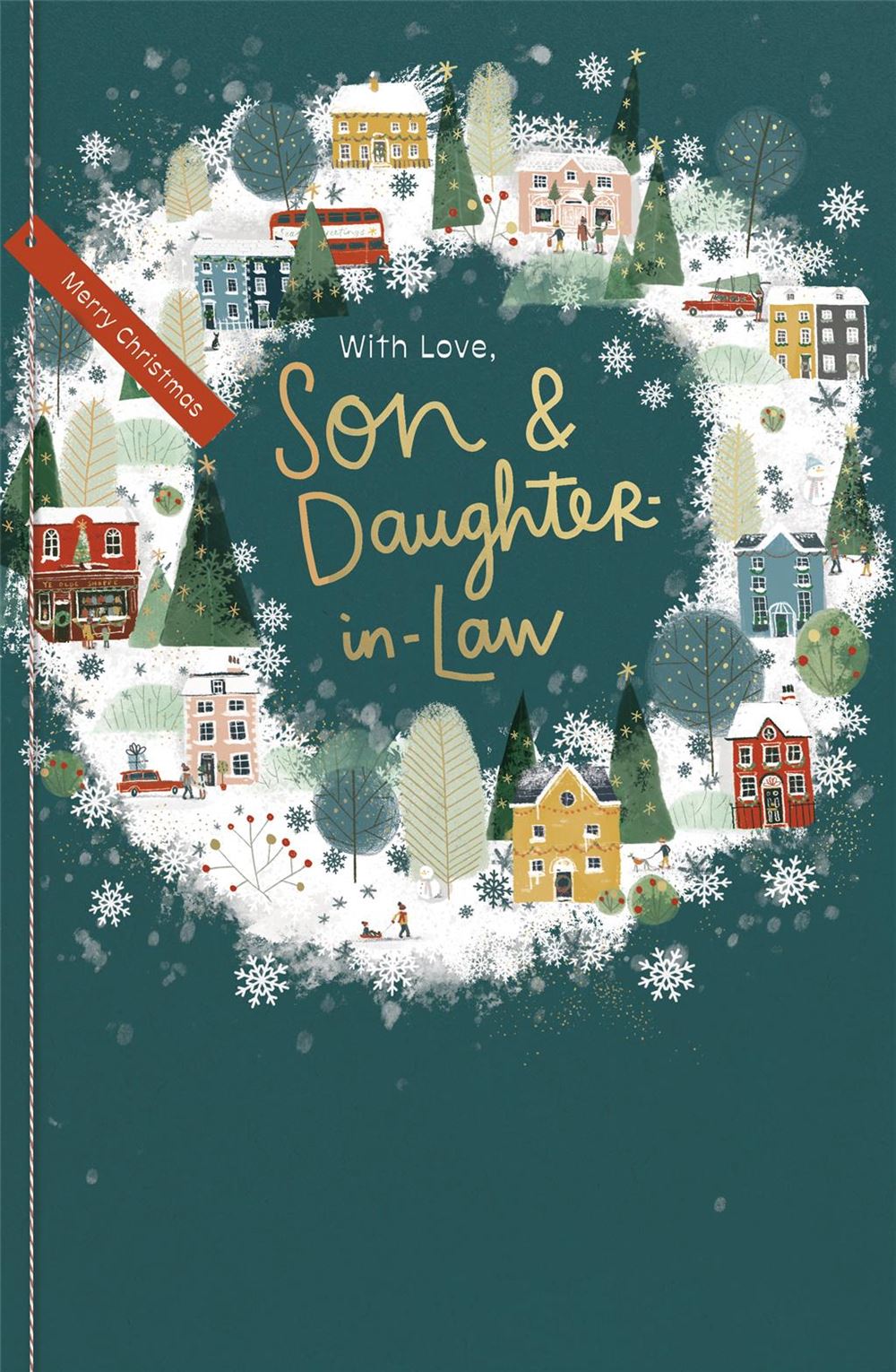 With Love Son & Daughter-In-Law Christmas Card