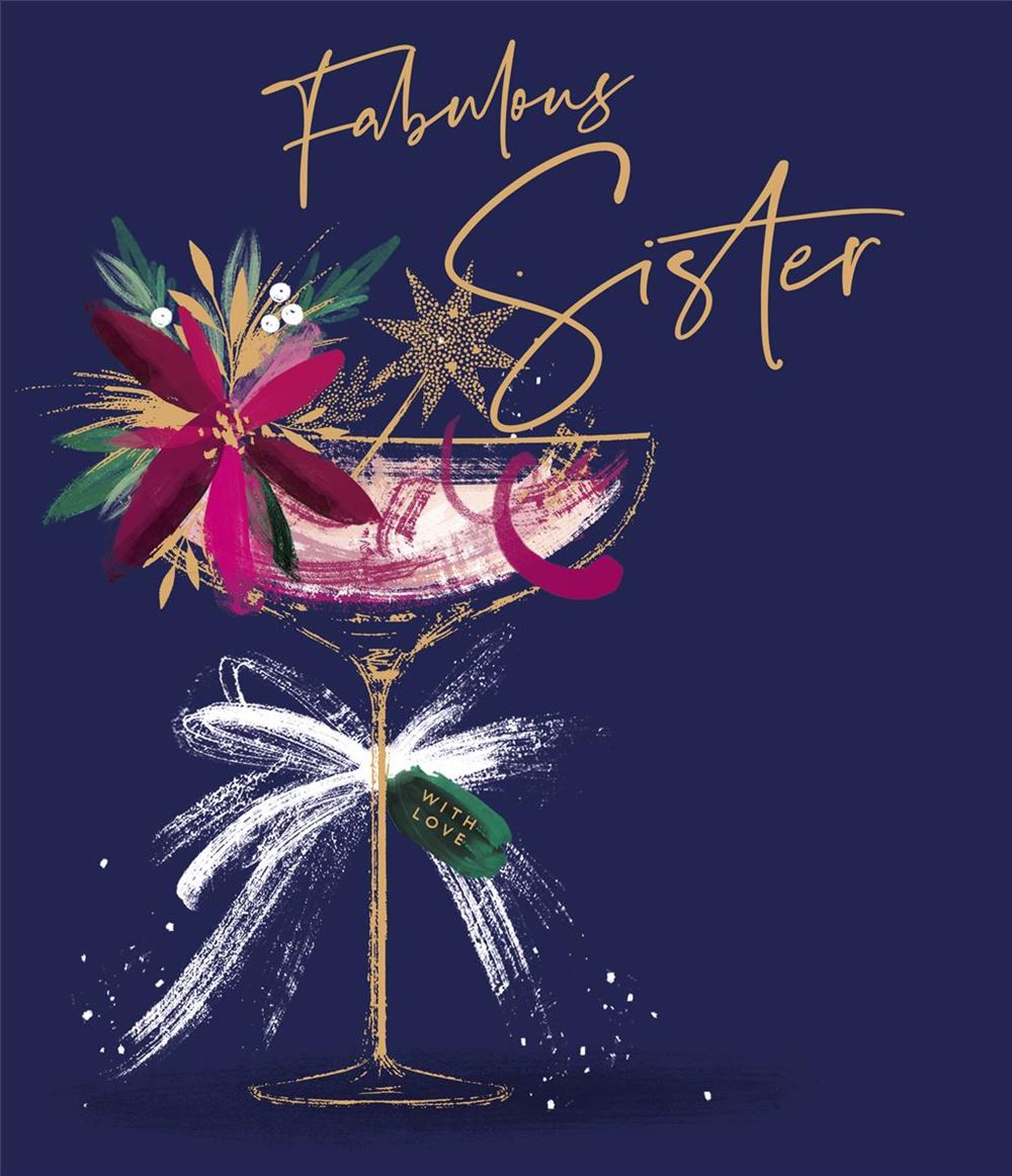 Fabulous Sister Christmas Card