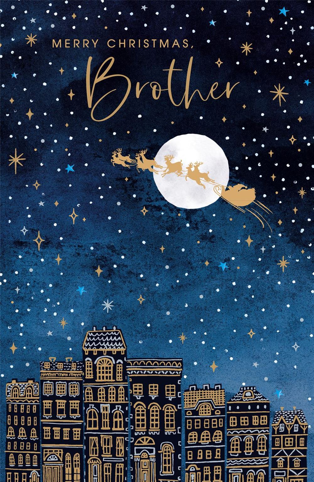 Merry Christmas Brother Card