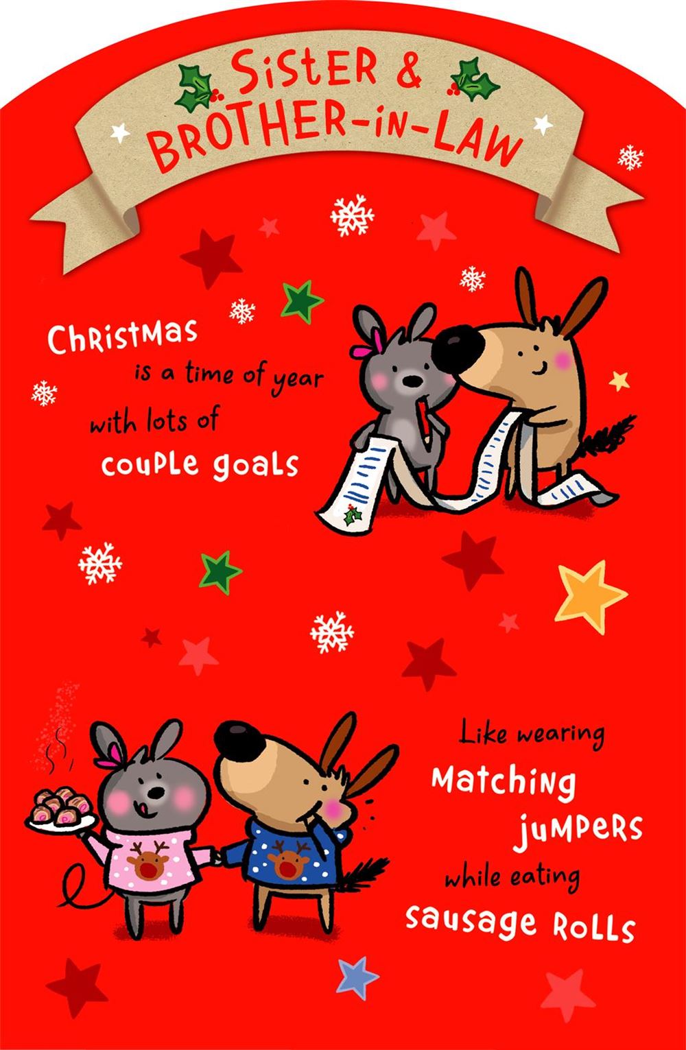 Sister & Brother-in-Law Christmas Card - Christmas Activities - Tri-Fold Card
