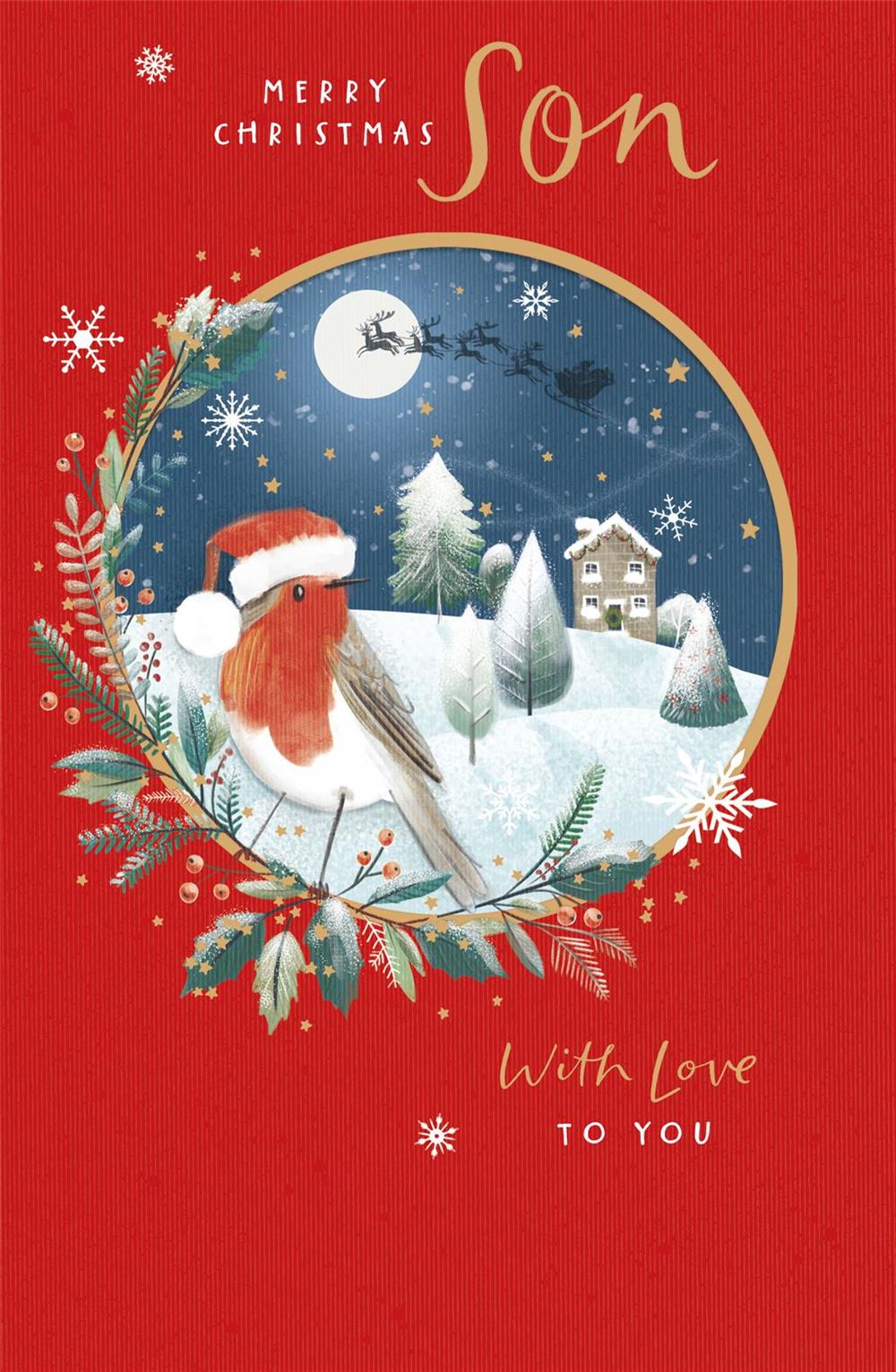 Merry Christmas Son With Love To You Card